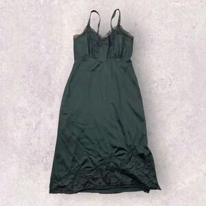 Vintage Sears Charmode black lace Grannycore sexy slip-36
